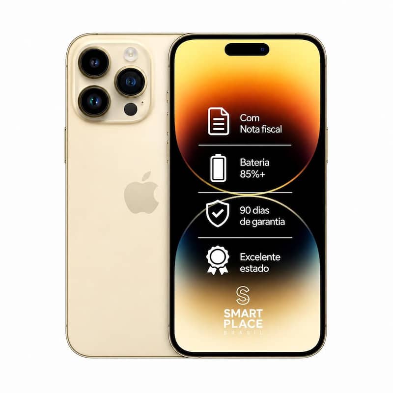 Apple Iphone 14 Pro 128gb Gold em Promoção no Magazine Luiza